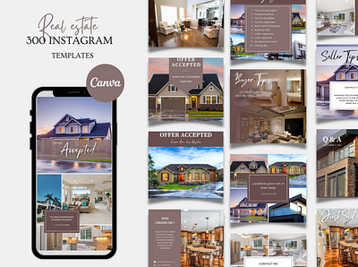 Real Estate Template canva instagram instagram business instagram post instagram reel instagram story real estate template