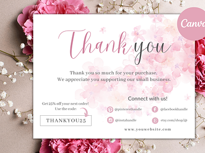 Thank You Card for Canva