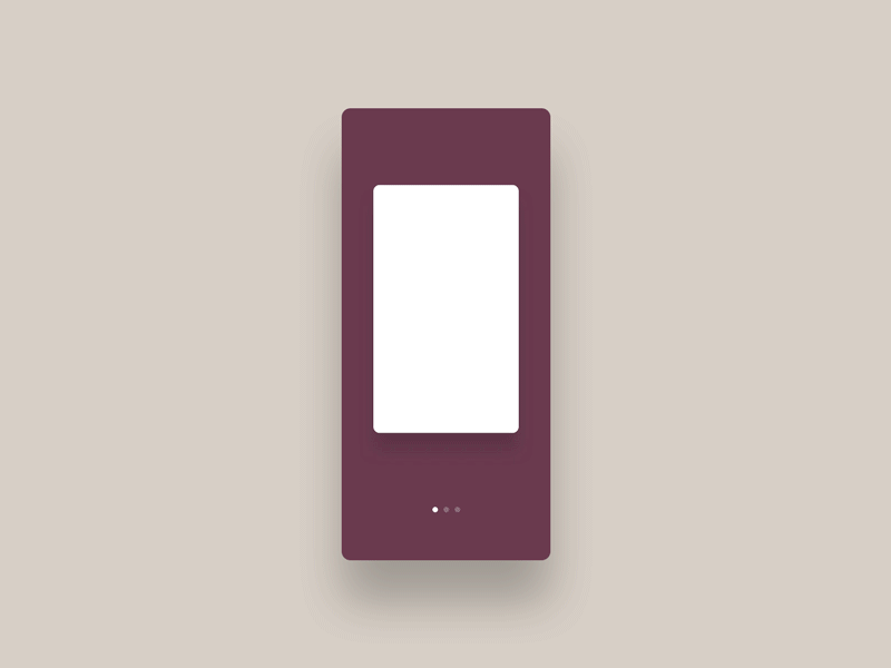 Card UI #2 animation card carousel interface mobile onboarding principle swipe ui ux