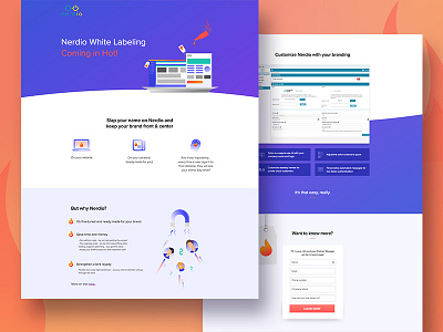 Nerdio's White Label Landing Page