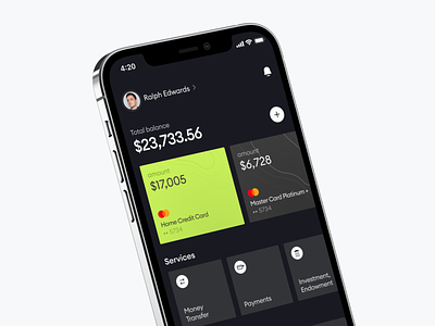 Bank App — Société Générale mobile app ui ux