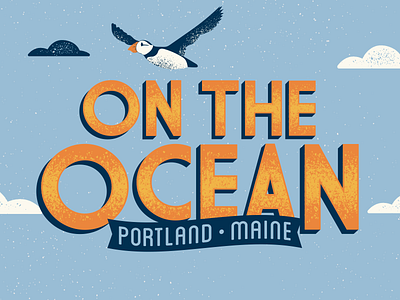 On the Ocean - Branding - 2020 birds branding design eventbranding graphicdesign illustration maine musicfestival ocean portland puffin