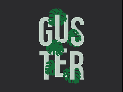 GUSTER 'monstera' apparel design graphicdesign guster illustration merch merchandise