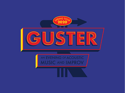 GUSTER 'neon sign'