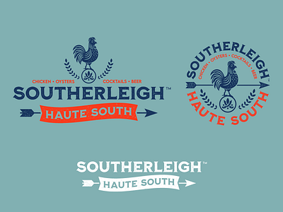 Southerleigh Haute South branding graphicdesign hospitalitybranding identitydesign illustration logo restaurant logo