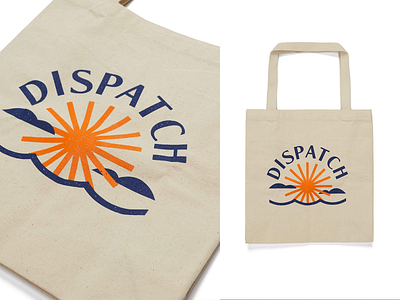 Dispatch Summer Tote apparel beach beachtote branding graphicdesign illustration summer totebags