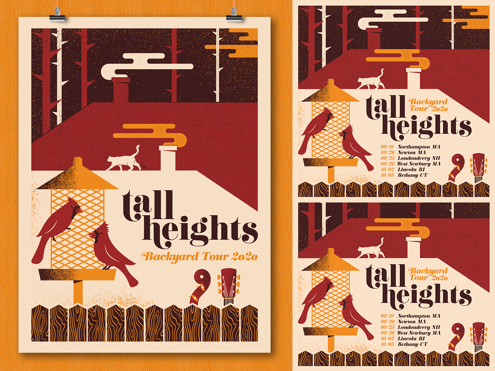 Tall Heights Tour Poster by Daniel Hawkins on Dribbble