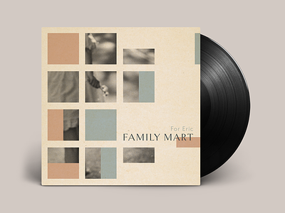 Family Mart 'For Eric' digital single cover art album cover design cover art digital dreampop graphicdesign singles