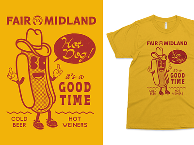 T-shirt design for Fair To Midland apparel branding design hospitalitybranding illustration tshirtdesign
