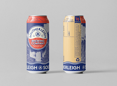 Southerleigh Brewing Co. Crowler labels beercan branding graphicdesign labeldesign packaging sanantonio