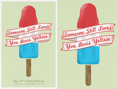 Someone Still Loves You Boris Yeltsin - Poster gigposters illustration polyvinyl popsicle sslyby summer