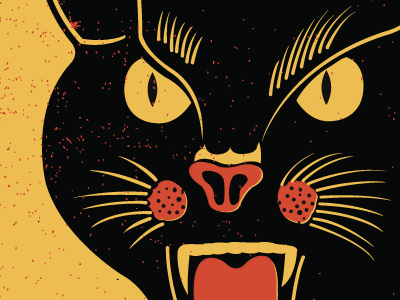 Black Cat blackcat firecrackers gigposters illustration retro