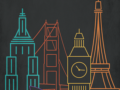 City Icons iconography icons illustration london newyorkcity paris sanfrancisco