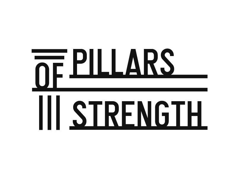 Pillars of Strength branding graphicdesign logo