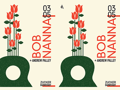 Bob Nanna + Andrew Palley - 'A Half Dozen Roses' ahalfdozenroses andrewpalley bobnanna germany guitars illustration