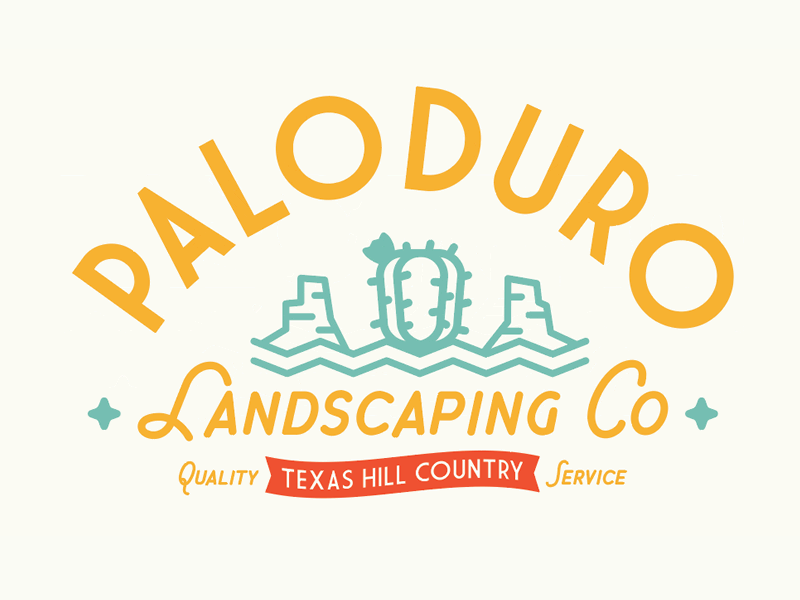 PaloDuro Landscaping Co. - Final Logos branding cactus graphicdesign identity logos