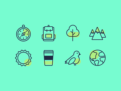 Icons: Adventure Series icons illustrator vector