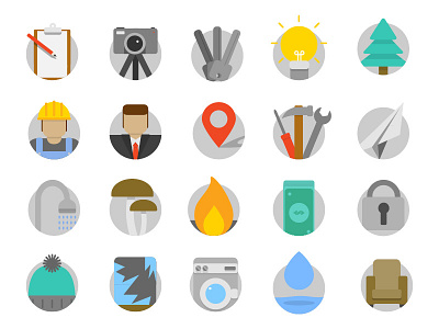 More Icons! flat design icon design icons