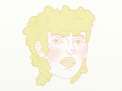 Blush Boy design digital illustration line