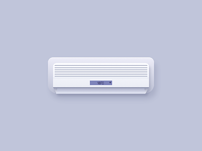 The Air Conditioning icon，color，ui，ios，android，summer