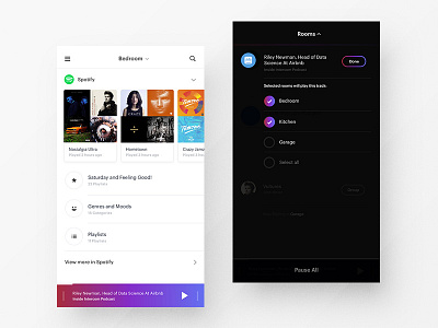 Sonos Redesign apps audio cool desktop grid interface modern music play sonos ui ux