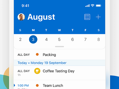 Single Line Calendar 📅 apps design interface ui ux web
