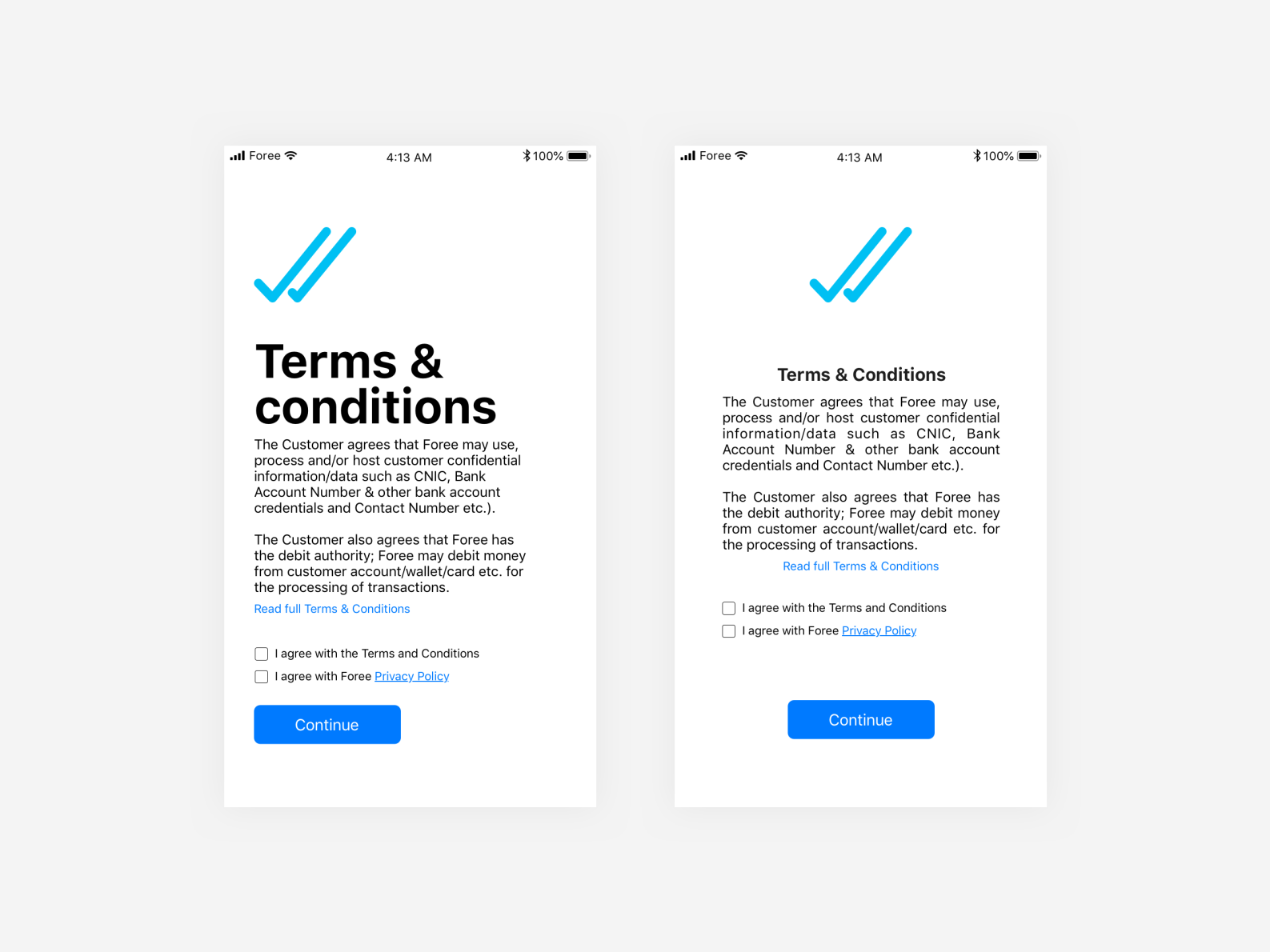 Terms and Conditions by Shoaib ur Rehman Khan on Dribbble