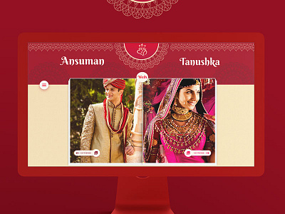 Indian Wedding landing page landing page