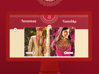 Indian Wedding landing page