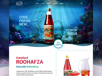 Roohafza landing Page