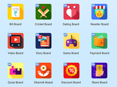 Daily Board - Mini App Icons apps icons logo