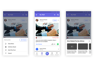 My Wall Post app apps application design publication typography ui ux