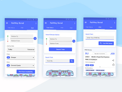 Railway Status App rail ui ux