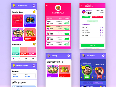 Tournament- A Gaming World app game game design game of thrones ui ux