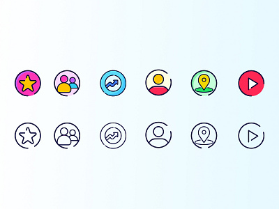 Wall91- Social Tag Icons icon iconography illustration social ui ux