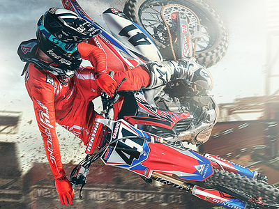 Trey Canard Composite compositing moto motocross photoshop retouching supercross