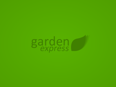 garden express green leaf logo