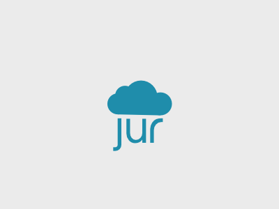 Cloud jur cloud logo typo