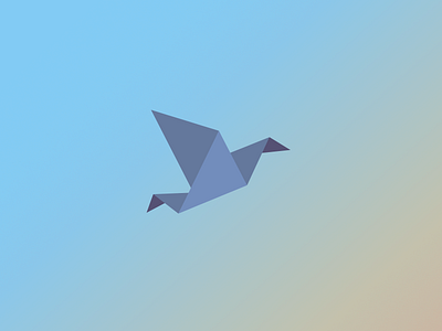 Bird origami bird geometric origami
