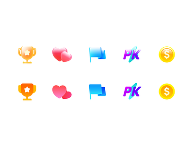 some icons for new project app design icon