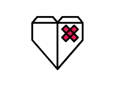 Paper Heart heart illustrator logo vector