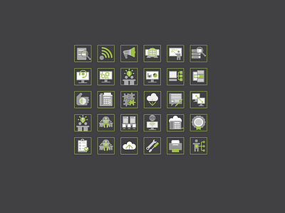 Set of 48px icons gp green health icons