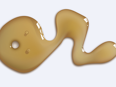 Honey Or (detail) bubbles gold honey illustrator liquid reflection vector