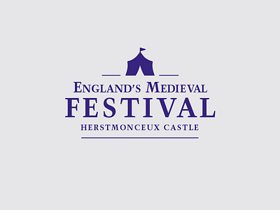Englands Medieval Festival branding festival logo medieval serif typography