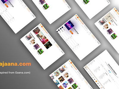 Music Website (Inspired by Gaana.com)