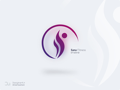 Sana Fitness Logo fitness fitness club fitness logo iran logo logo design logo design branding logo designer logodesign logos logotype طراحی لوگو لوگو لوگو فارسی لوگوتایپ