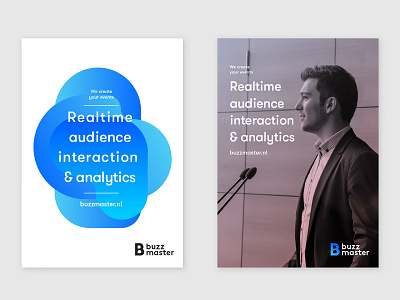 Buzz Master identity amsterdam analytics branding data gradient logo typography vector