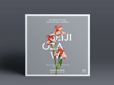 Remastered Classics amsterdam cd cover cd cover design classical music cover design design flowers music pentatone typography