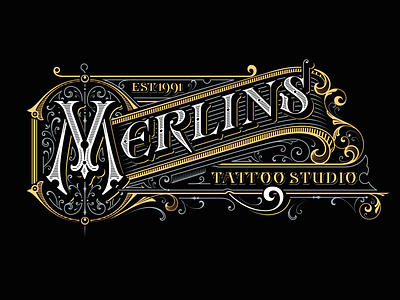 Vector for Merlins Tattoo studio