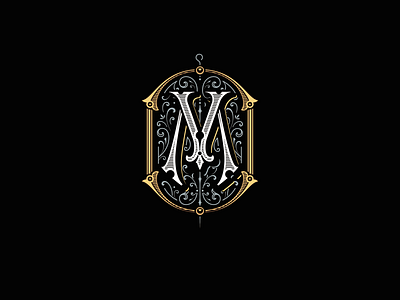Monogram for Merlins Tattoo studio by victorkevruh on Dribbble